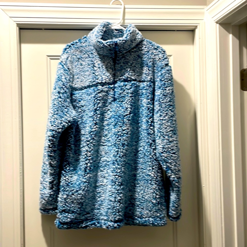 Sherpa  pullover. New with tags. Beautiful blue color.